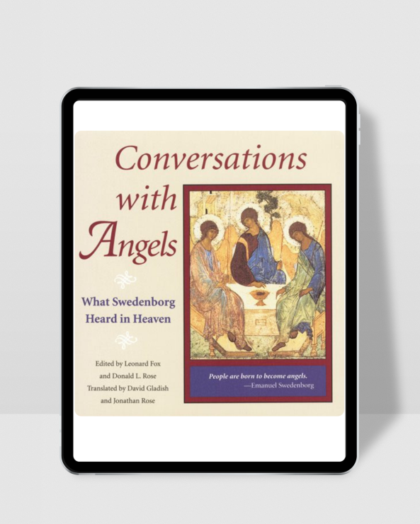 Tablet Mockup - Conversations with Angels - Swedenborg Foundation