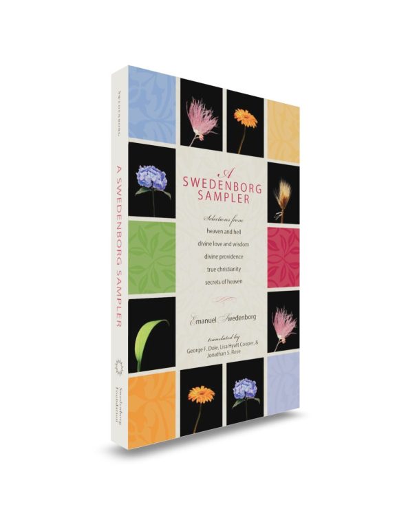 Paperback book upright border with colored squares and flower photos