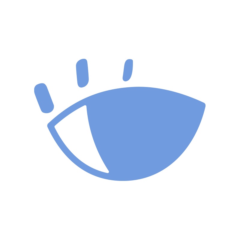 profile - Swedenborg Foundation Blue and white open eye, off the left eye logo