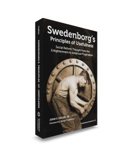 Hardcover book upright front cover with grayscale photo of man applying wrench to bolt on large circular door
