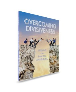 Paperback book upright front cover with two groups of people on opposite sides of a ravine reaching towards each other