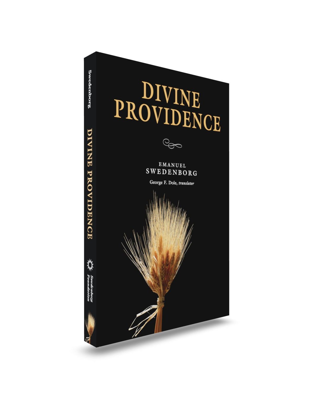 DP_Portable_Front - Swedenborg Foundation Front cover in three-quarter view of Divine Providence NCE portable edition