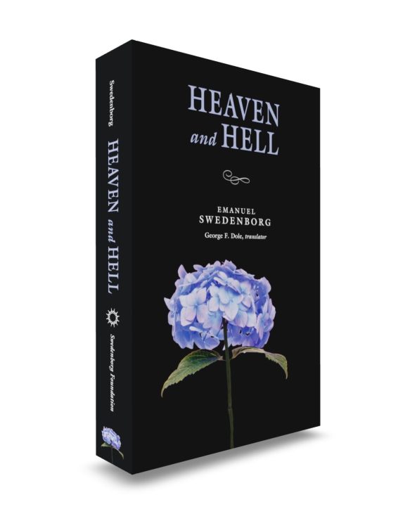 Heaven and Hell Portable New Century Edition front cover 3-quarter angle with purple flower