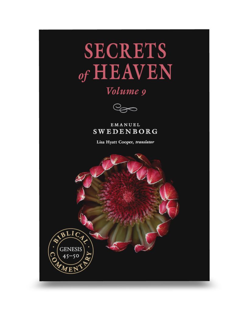 SH9 - Portable - Front Cover Straight On with Emblem - Cropped - Swedenborg Foundation Black book cover with bright pink flower